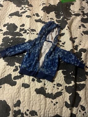 child of mine Blue Tie-Dye Hooded Zip Sweatshirt